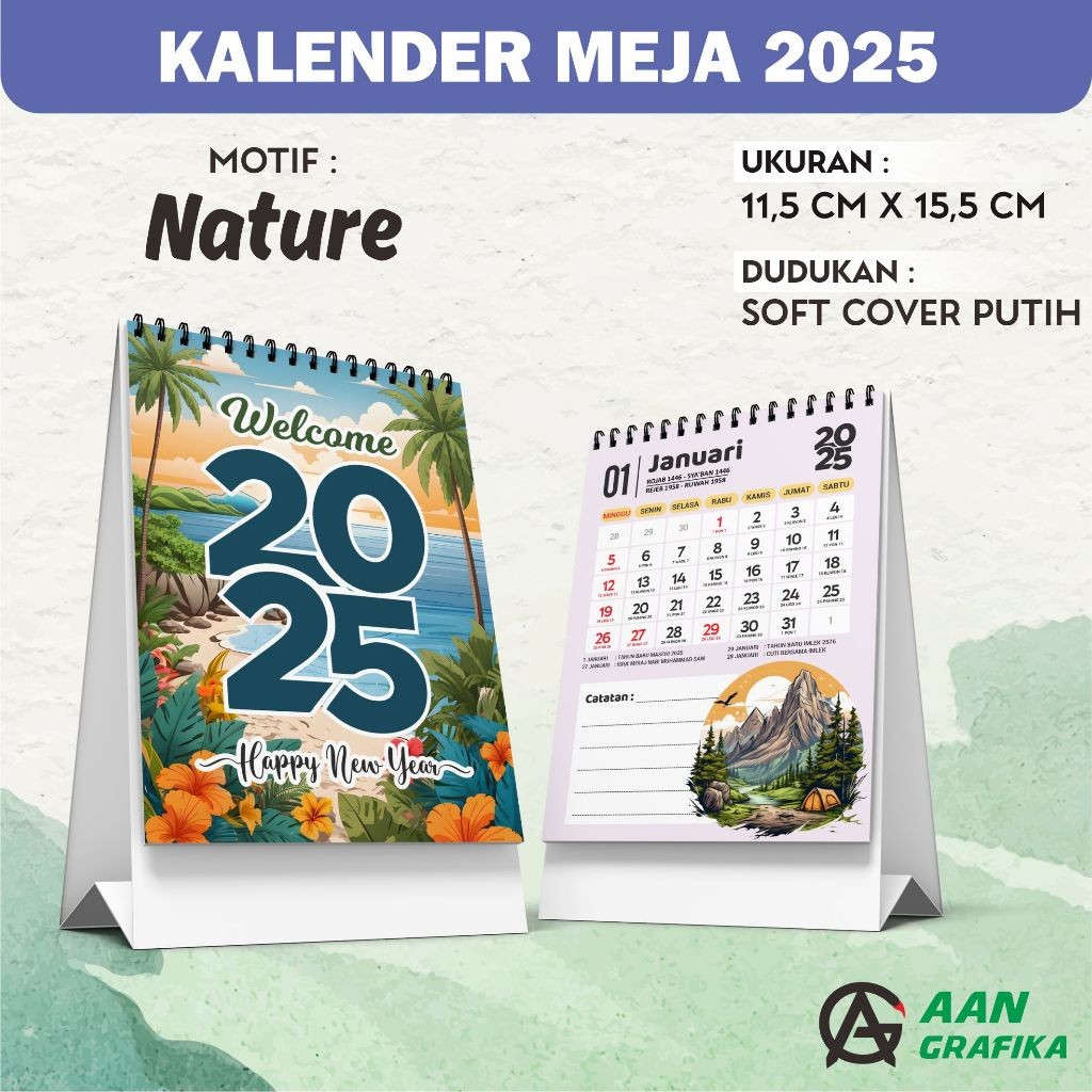 

KALENDER 2025 Aestethic Cute Murah - Kode : TY - Nature