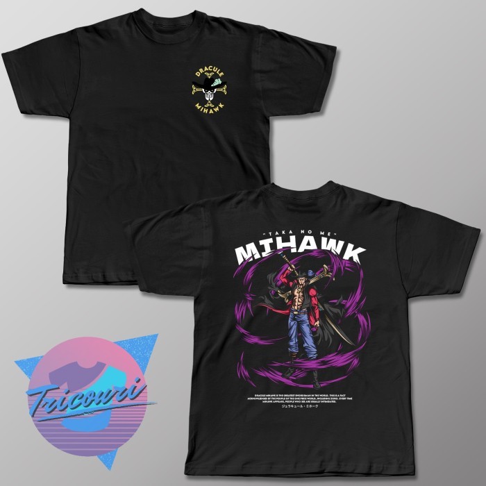 Kaos Distro Anime One Piece Mihawk