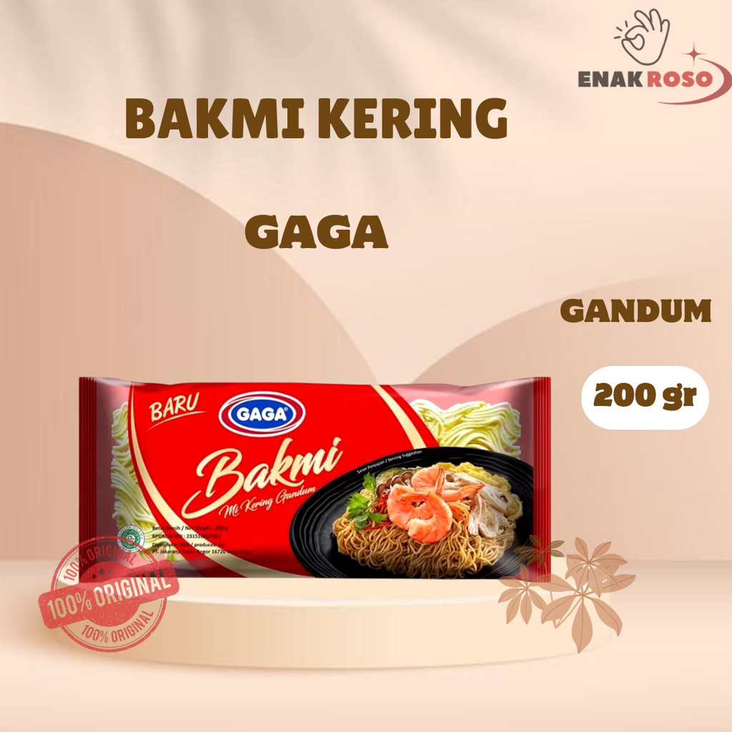 

Gaga Bakmie Mie Kering Gandum 200g