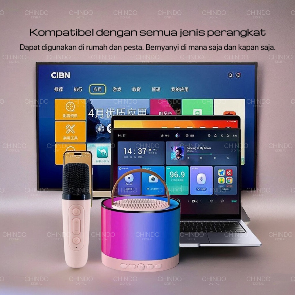 Speaker KS0125 Bluetooth Mini Speaker Karaoke Speaker Portable with MIC Bluetooth MP3 Player Full Ba