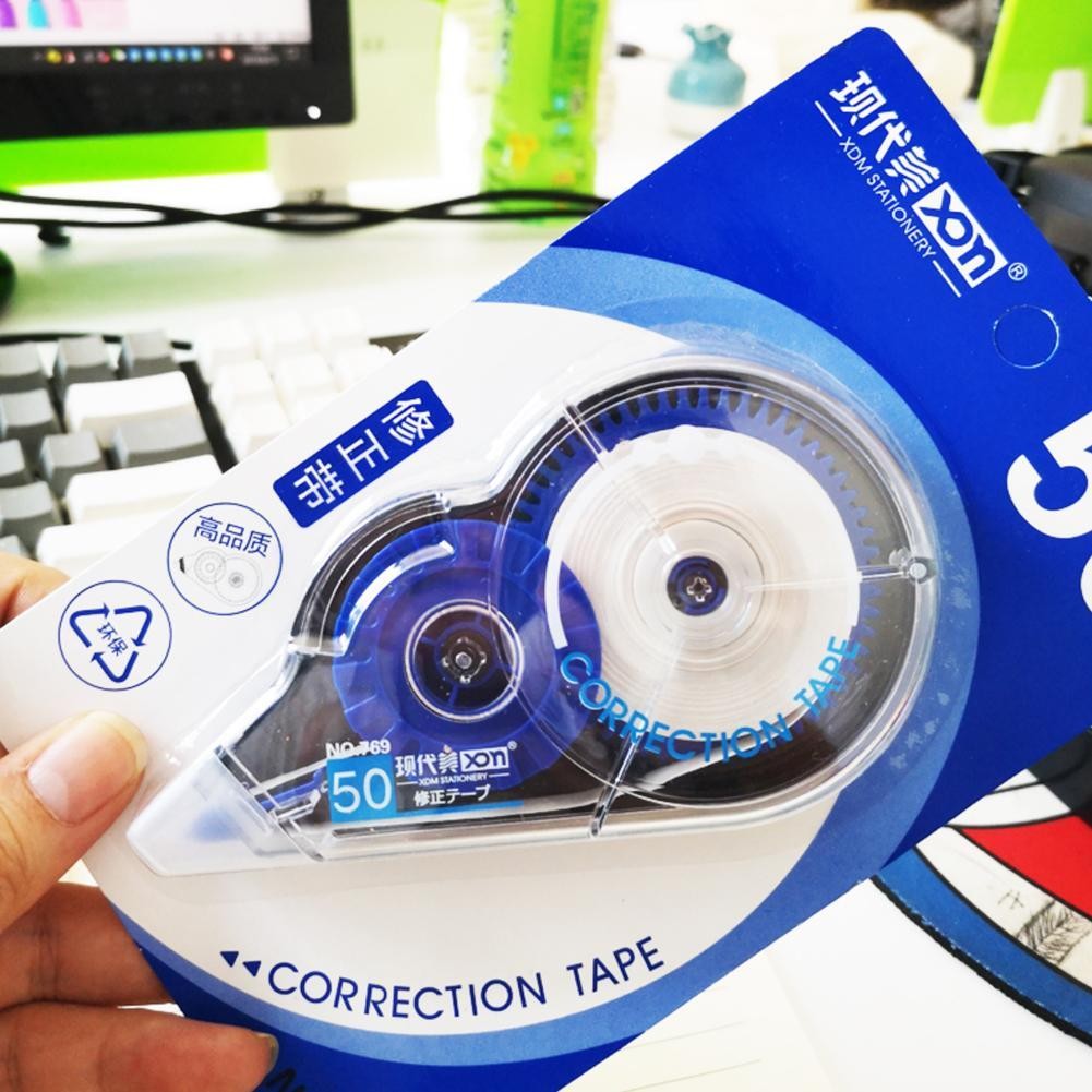 

Large-capacity Correction Tape 50m Long Roller Text For A Correction Typos Writing Variety Paper Of To Data Use Suitable Ea C1I3