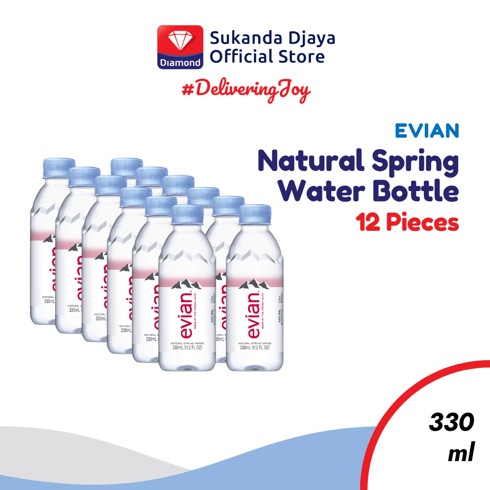 

Evian Natural Mineral Water PET 330 Ml [Isi 12 Pcs]