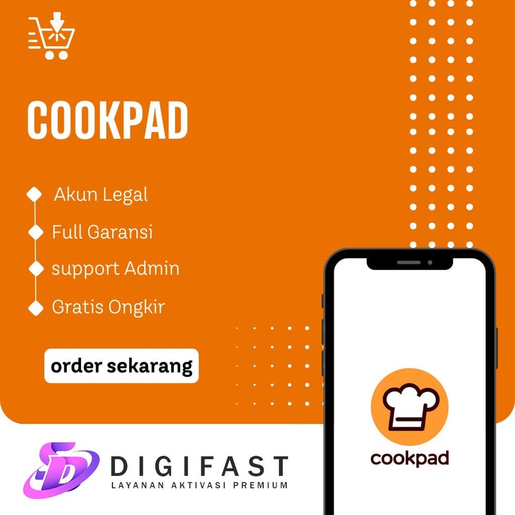 Akun Cookpad Premium 1 Tahun Garansi Full - Aplikasi Resep Masakan