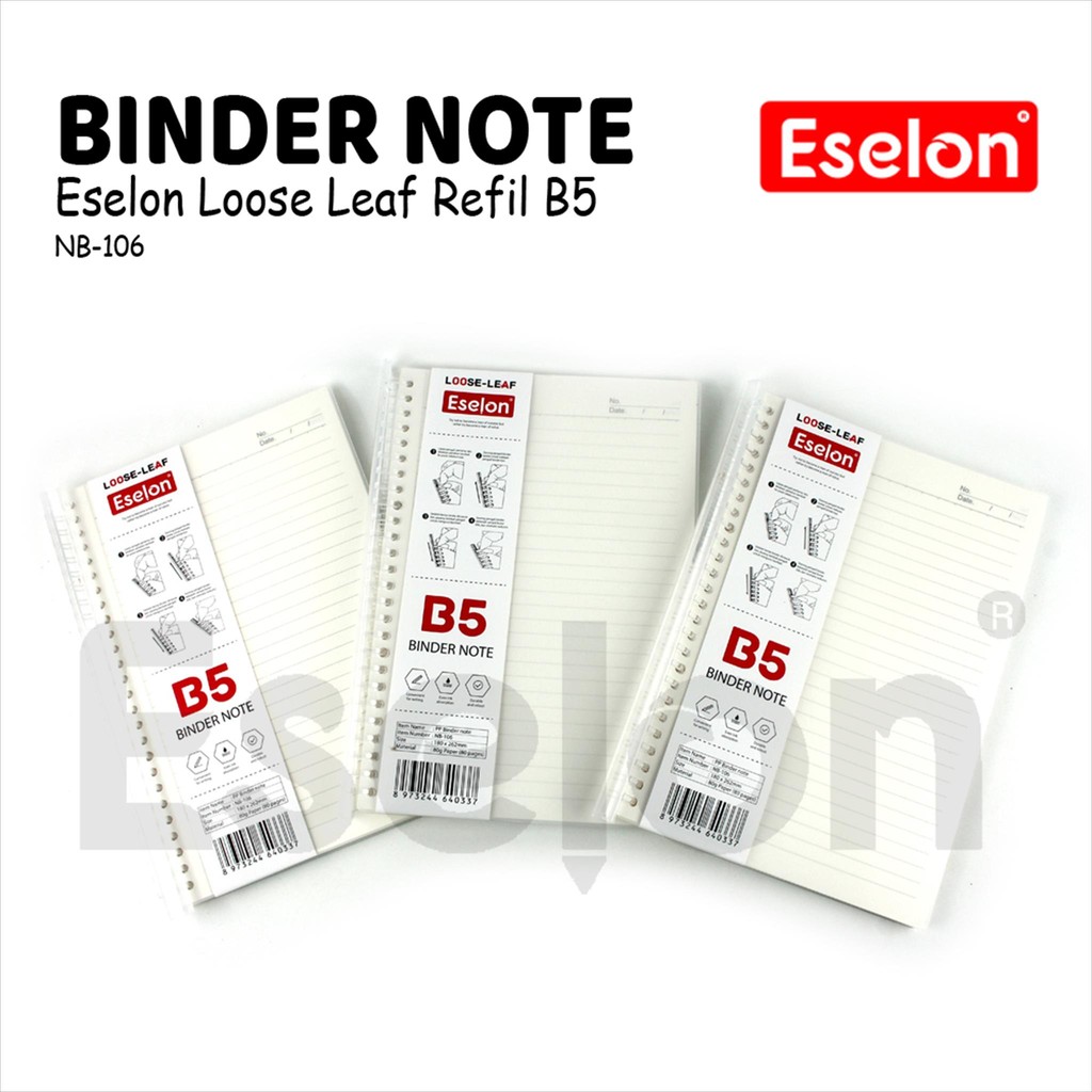 

Binder Note Spiral Ring ESELON / Binder Note Eselon 2 Size