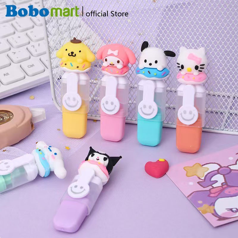 

BOBOMART 1 SET ISI 6 PCS SY-709-6 HIGHLIGHTER KARAKTER LUCU STABLIO SEKOLAH ANAK MURAH STABILO MOTIF SANRIO LUCU