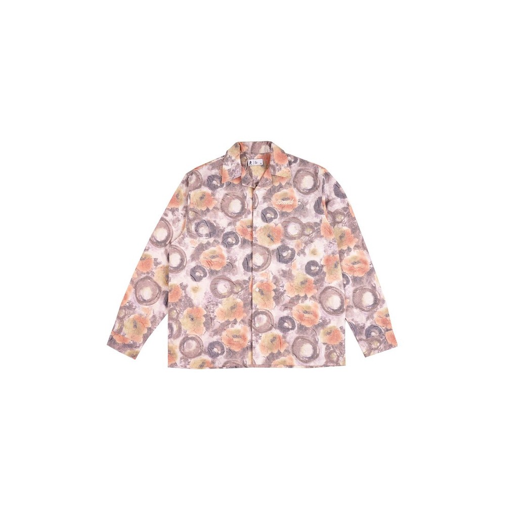 3Second Icon Long Sleeve Camp Collar Shirt 030624
