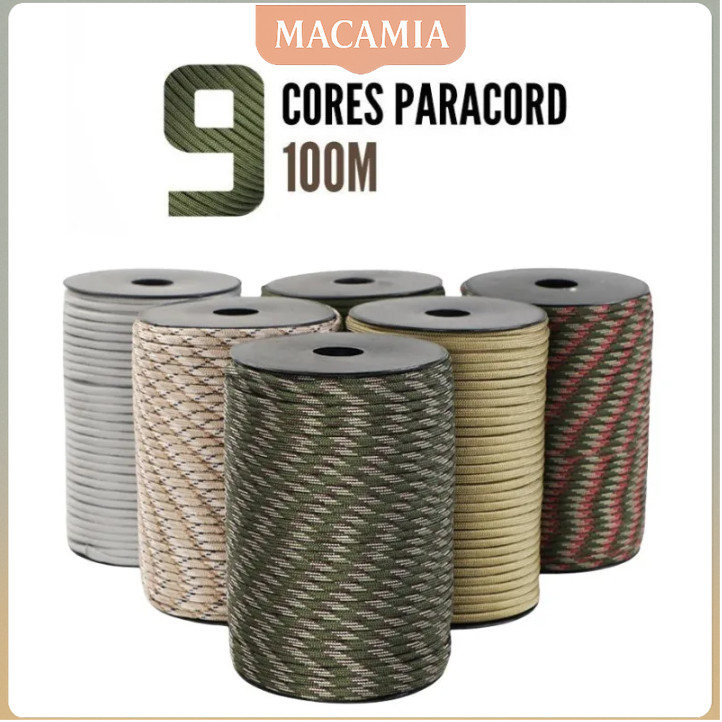 

Tali Tenda Paracord Climbing Rope Clothes Drying 9 Core 4mm - KO5