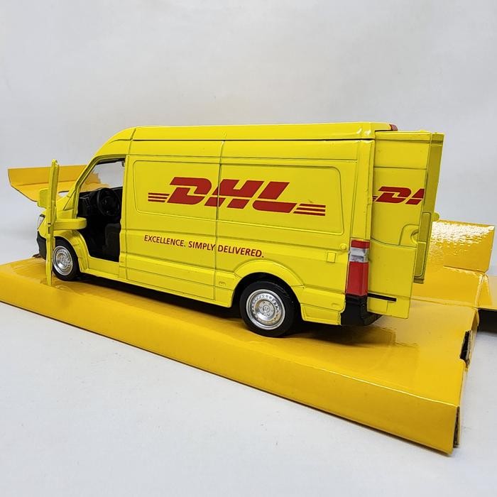 READY Diecast Mercedes-Benz Sprinter Van DHL Edition RMZ City 1:36 SIAP KIRIM