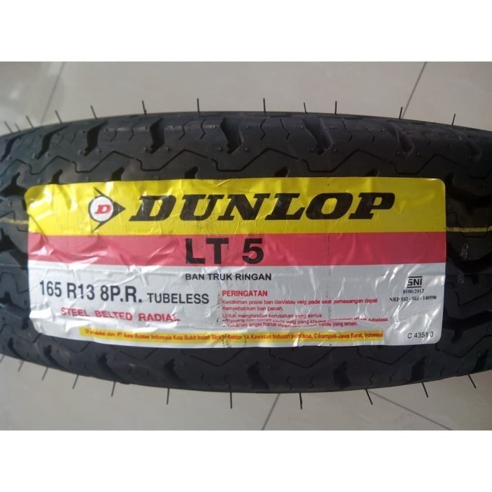 Dunlop LT5 165 R13 8PR Ban Mobil Carry T120SS Granmax Futura Espas Angkot Muatan Berat