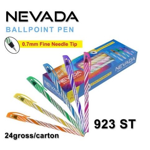 

(1PCS) NEVADA HITAM BALPOIN LILIN/ULIR 923 ST PENA /PEN/BOLPEN COLOR UNIK