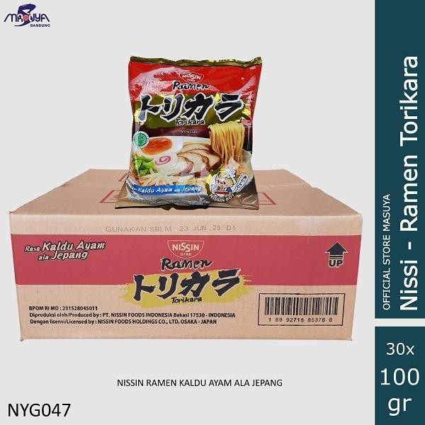 

Mie Ramen Nissin Kaldu Ayam Ala Jepang Torikara 100 gr isi 30