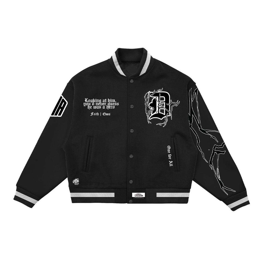 FTH x EVOS x MHA "Vigilante Deku" Varsity Black