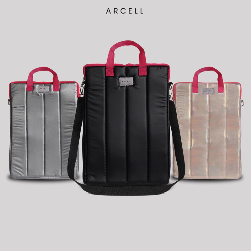 

Arcell - Puffy Laptop Set Luv l Tas Laptop 13-15,6Inc I Tas Laptop Jinjing Free Talpan