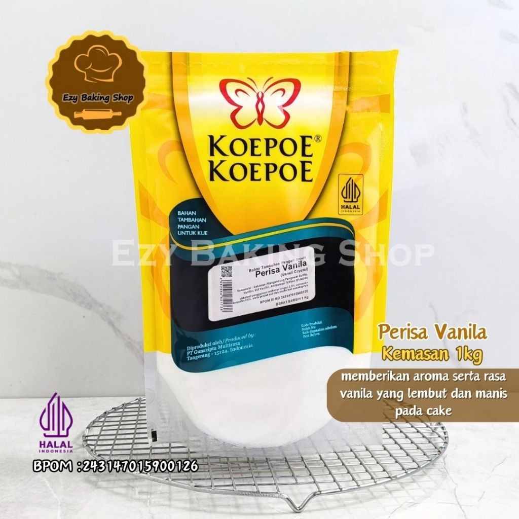 

Vanili Crystal 1kg / Vanili Bubuk Kupu-Kupu / Perisa Vanila Koepoe-Koepoe