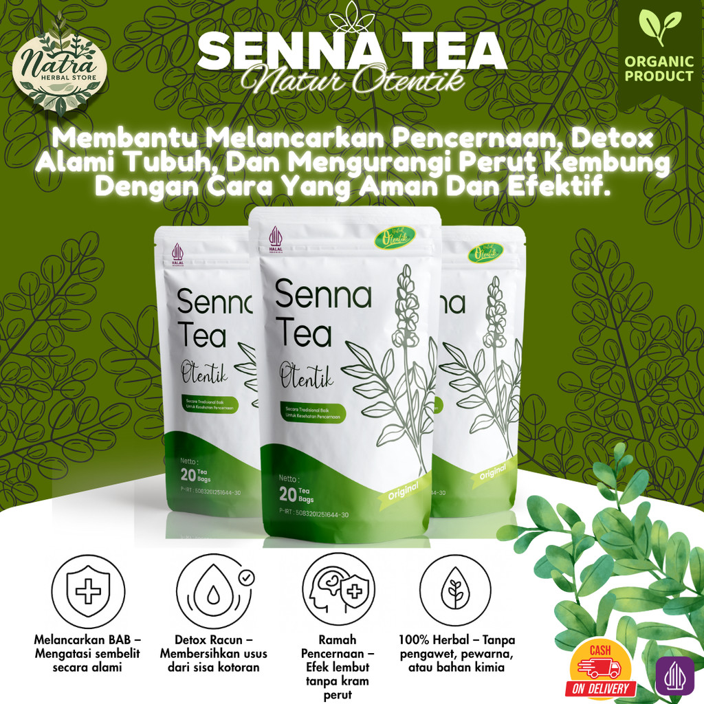 

[PREMIUM PRODUCT] Premium Senna Tea Celup - 100% Bahan Premium | Detox Alami & Lancarkan Pencernaan