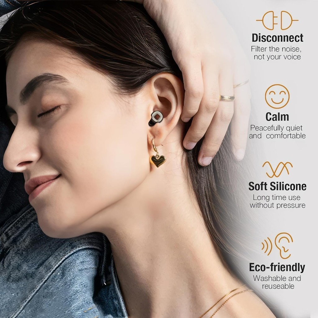 Sleeping Noise Canceling Earplugs Prevent Snoring Hearing Protection Devices - 32 Db Motorcycle Nois