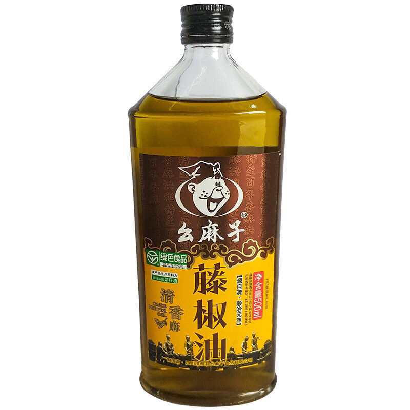 

Cane pepper oil / qing xiang ma teng jiao you 500ml / Minyak Mala