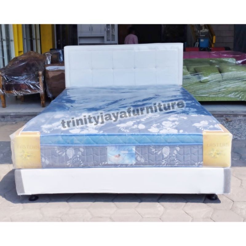 PROMO MURAH Springbed set kasur matras springbed + dipan+ sandaran/Candra Furniture