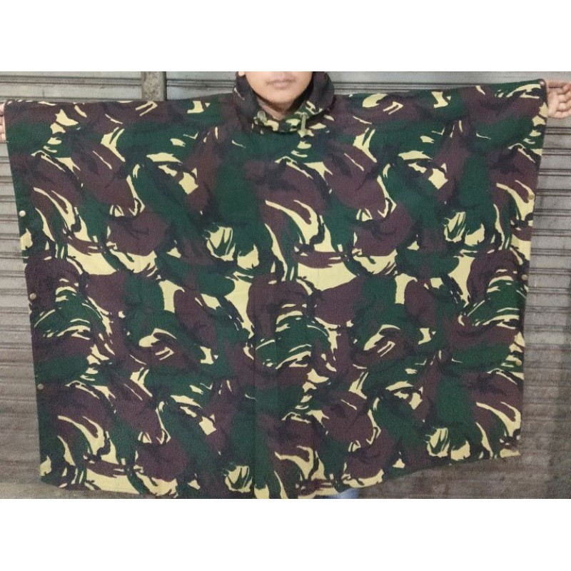 PONCO LORENG MALFINAS COD Jas hujan malfinas loreng Ponco jatah TNI asli