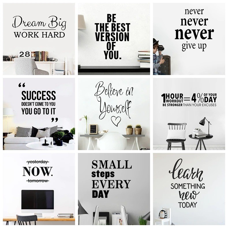 

Stiker Dinding Kaca Quotes Motivasi Kerja Wall Cutting Sticker Bahan Vinyl