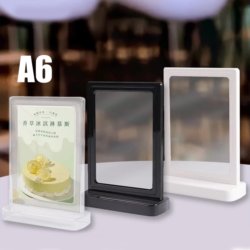 

A6 Acrylic Stand for Cafe and Restaurant - Menu and Brochure Display Holder