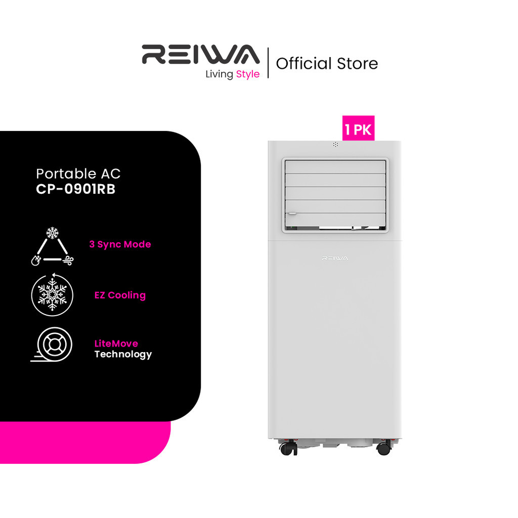 Reiwa Store Surabaya - Reiwa Portable AC 1 PK CP-0901RB Putih