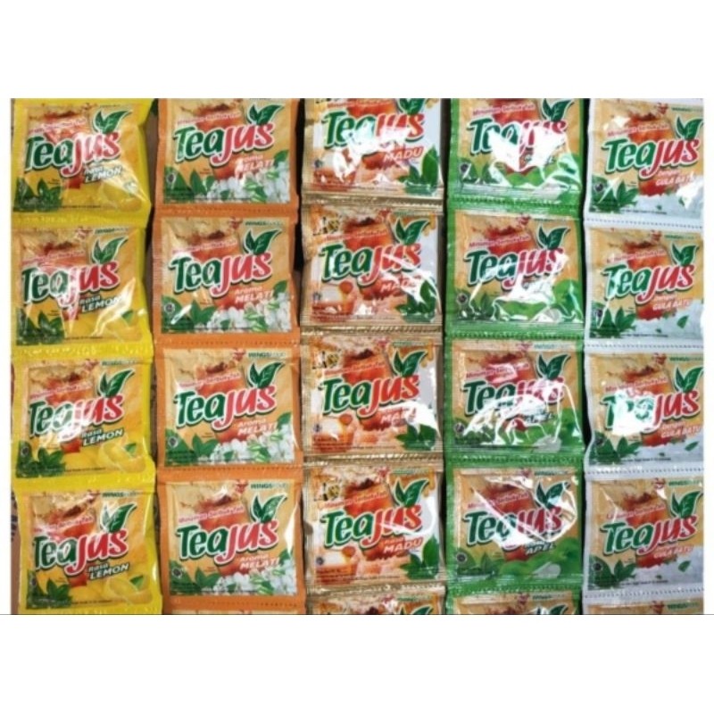 

UD- Tea Jus dengan varian Rasa Gula Batu,Madu,Lemon,Apel & Melati 1 pak (isi 6 renceng×10pcs)bisa mix rasa