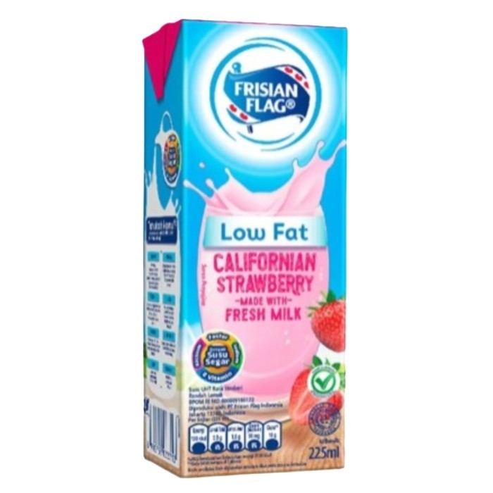 

Frisian Flag Susu Cair Low Fat Strawberry 225Ml