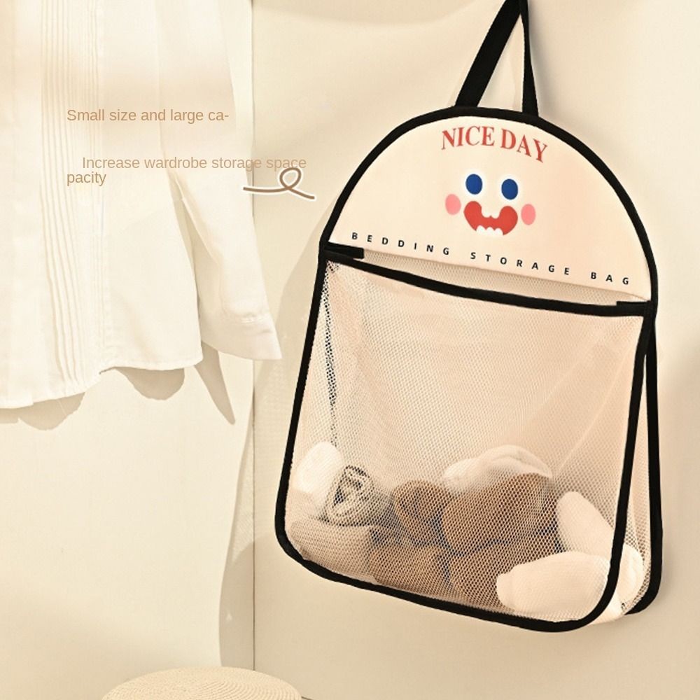 

Multi-Purpose Hanging Storage Mesh Bag Cartoon Toys Storage Holder Reusable Kitchen Mesh Bag Underwear Socks Storage Bag S