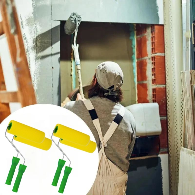 

Proffesional Paint Rollers with Roller Frame Ceilings crafts Polyester Paint Brush Painting Decorating Sponge Rollers Art Sets