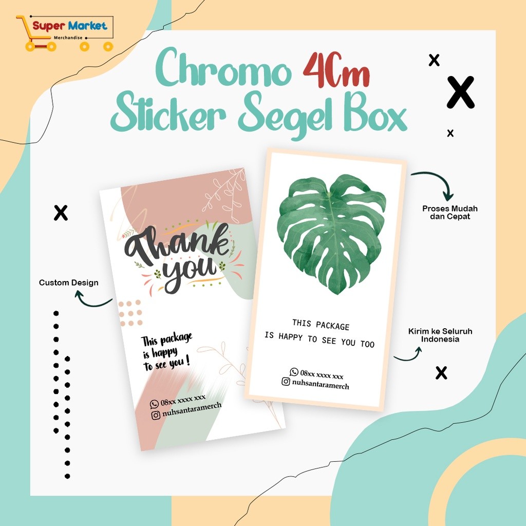 

Cetak Stiker Segel Box Bahan Chromo Persegi Panjang/ Custom Sticker Logo Label Botol Kemasan Makanan Kue / Custom Stiker Tahlil Kotak / Thank You / Terima Kasih / Label Pengiriman / Toples