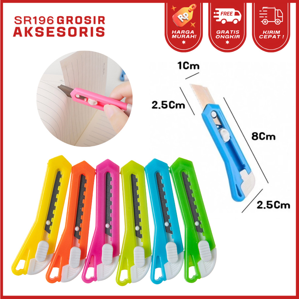 

Cutter Pisau Kecil Pemotong Silet Cutter Mini Tajam