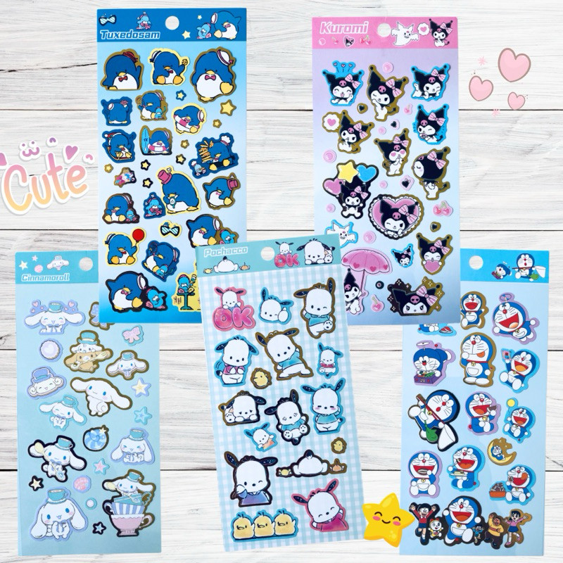 

sticker sanrio ( ada foil emas )