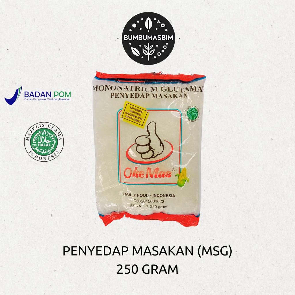 

Penyedap Makanan (MSG) Oke Mas | Mecin | 100% Aman & Lezat | 1 Kilogram