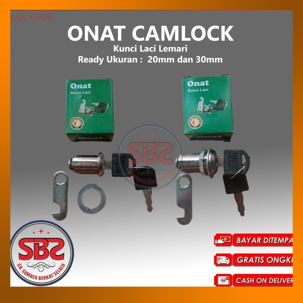 Cam Lock camlock Kunci Laci Lemari ONAT 103 - 30 mm dan 20mm