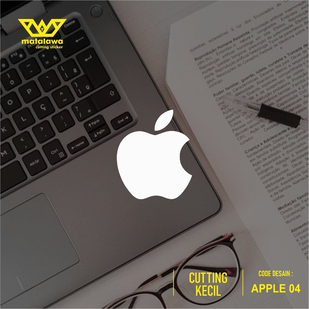 (COD) Stiker cutting Apple sticker Variasi HP / Laptop / Kaca / helm NEW 01