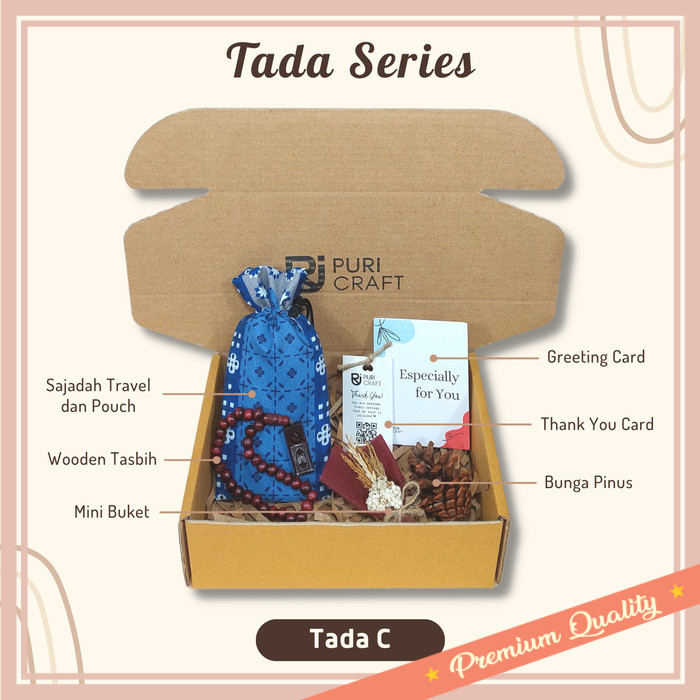 

Hampers buat pacar teman sahabat bestie unik lucu keren kekinian / TADA Series Hampers Sajadah Pernikahan Wedding Lebaran Wisuda Ultah - Tada C, Special Day
