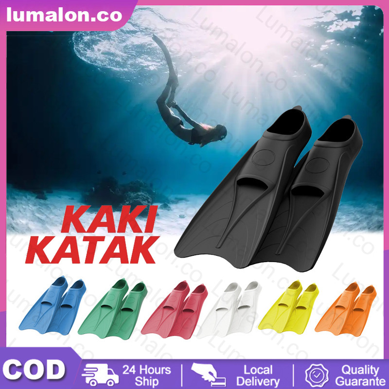 Lumalon Kaki Katak Silicone Fin Renang Diving Sepatu Kaki Katak Renang Diving Fin Sepatu Katak