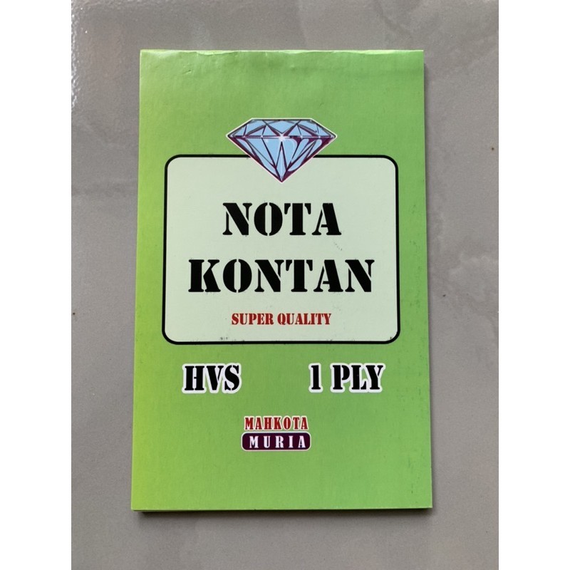 

Nota 1 Ply, Nota Kecil, Nota HVS