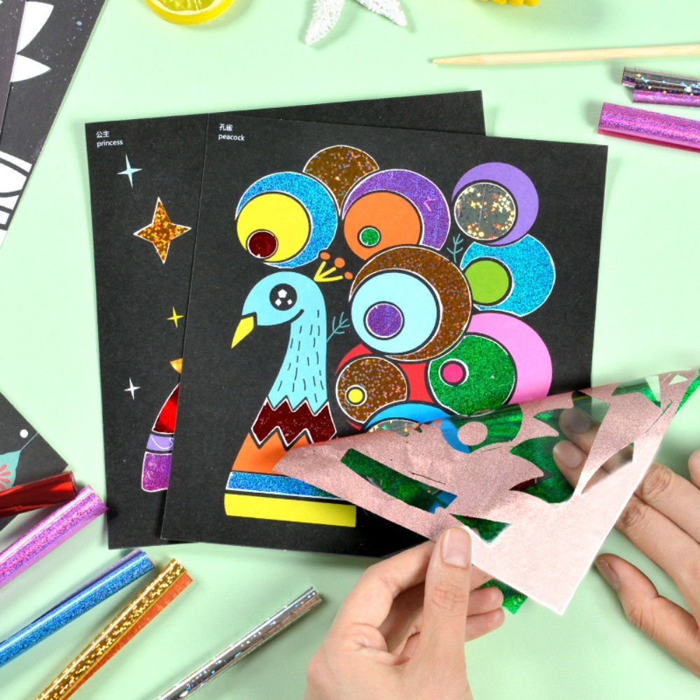 

DIY Cartoon Magic Transfer Painting Crafts for Kids Arts and Crafts Toys Children Creative Educational Learning Drawing Toys