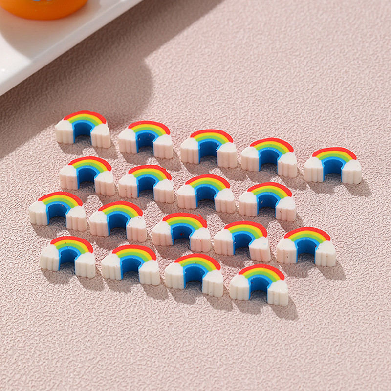 

10Pcs Creative Kawaii Rainbow Bridge Erasers Pencil Rubber School Supplies Cute Cartoon Mini Rainbow Bridge Eraser Kids Gifts