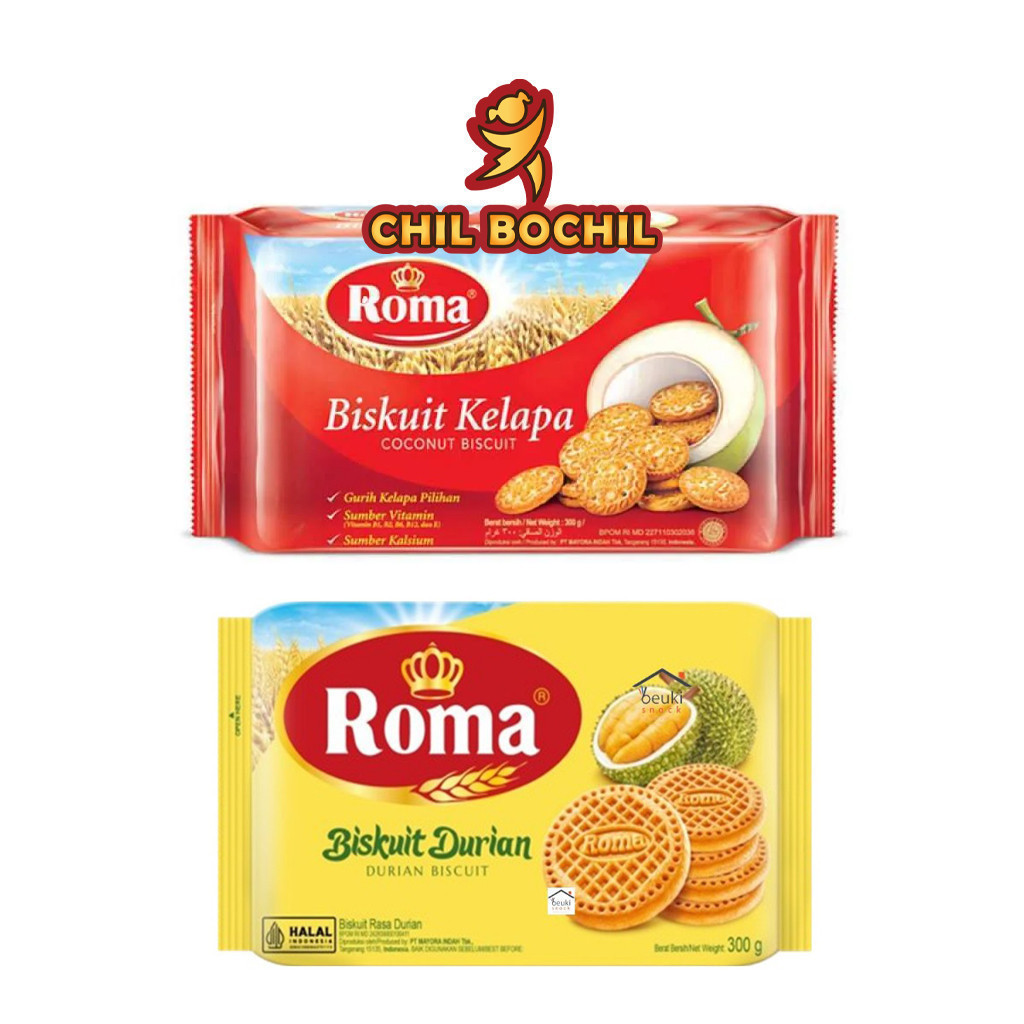 

ROMA BISKUIT KELAPA 300 GRAM - ROMA SARI KELAPA - CHIL BOCHIL