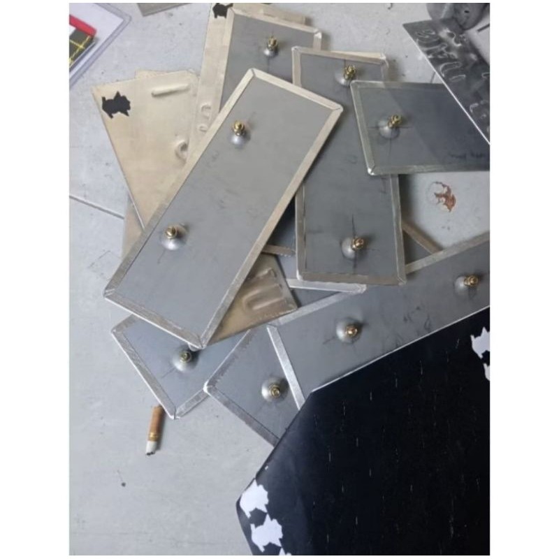 Buat Baru Plat Motor Ori Baut Tanam Logo Asli