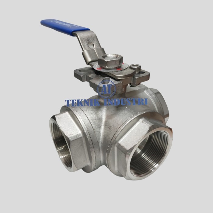 Ball Valve 2.5 inch 3way Stainless - L Port