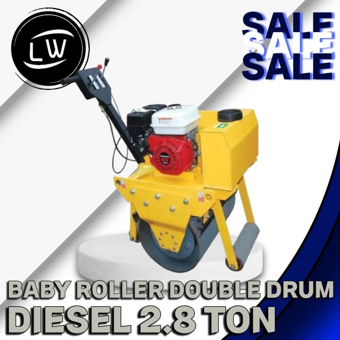 BABY ROLLER DORONG 1 DRUM / MINI ROLLER 1 DRUM MESIN PEMADAT ASPAL TANAH