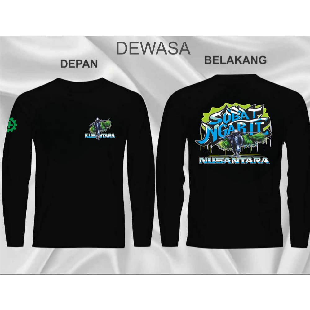 Kaos Sobat Ngarit Kata Kata Mas Iyun Viral Gus Idam Lengan Panjang Kaos Hitam Pria Kaos Murah Distro