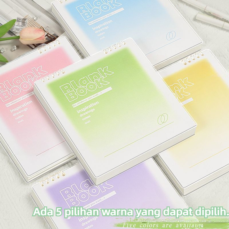 

Ready Notebook Buku Binder B5/Notebook Warna Gradasi Buku B5 Flip Vertikal/Tulis Sekolah Buku Notebook Aesthetic
