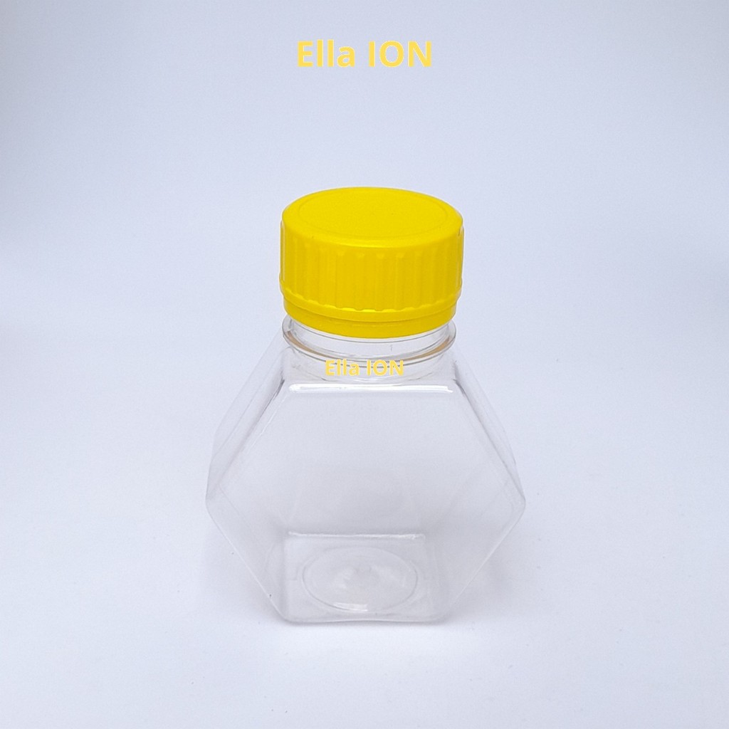 Botol Madu 250 ml Segienam Nat / Botol Plastik 250 ml Segienam Natural
