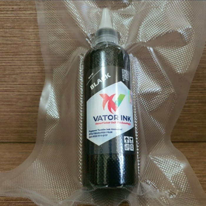 

Vator Ink Color Universal 500ml DTG DTF Sablon Digital - Hitam