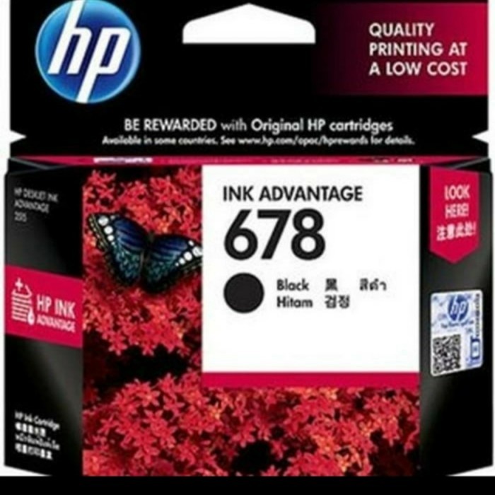 TINTA HP CATRIDGE 678 BLACK ORIGINAL for Printer 1515, 2545
